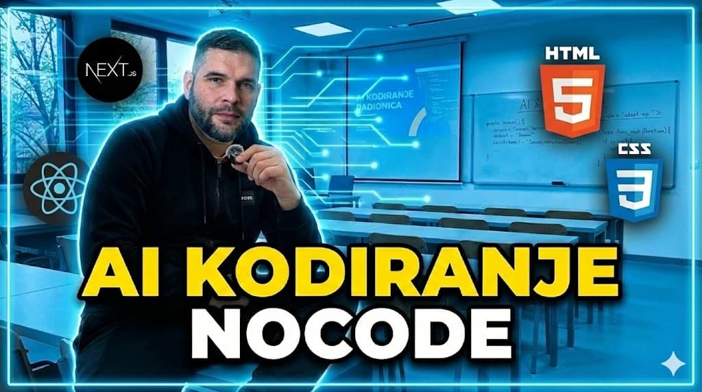 AI Coding Kurs — Napravi Stranicu i Počni Zarađivati — Cijeli Kurs od 0 do prve Webaplikacije